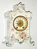 Waterbury Clock Co., Waterbury, Conn., Royal Bonn 8 day, time and strike porcelain mantel clock, c1895