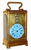 Austro-Hungarian, Kralik Sam, Buda - Pestini, rare perpetual calendar and grand sonnerie carriage clock, with "6-rubis cilindre" platform escapement, indications in German, c1850