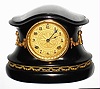 Waterbury Clock Co., Waterbury, Conn., enameled iron 8 day, time and strike mantel clock, c1893