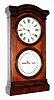 Seth Thomas Clock Co., Thomaston, Conn., "Parlor Calendar No. 1", 8 day, time and strike, weight double dial calendar clock, c1884