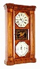 Seth Thomas Clock Co., Thomaston, Conn., "Parlor Calendar ", 8 day, time and strike, double dial calendar clock, c1863.
