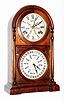 Welch, Spring and Co., "Italian No. 3", 8 day, time and strike, double dial calendar clock, c1872