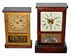 Clocks- 2 (Two) Connecticut small 30 hour wooden cottage time pieces, c1850