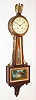 Chelsea Clock Co., Boston, Mass., 8 day, time/house strike 3/4 size mahogany banjo retailed by The Cornell and Hubbard Co., Serial no. 669325, c1962.