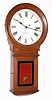 E. Howard and Co., Boston, Mass., "Regulator No. 70", 8 day oak case weight driven wall time piece, c1920.