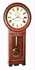 Seth Thomas Clock Co., Thomaston, Conn., "Regulator No. 2", 8 day mahogany weight wall time piece, c1900.
