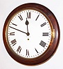 English, 8 day dial or pub fusee cable driven time piece. Movement is stamped "Coventry, Astral", c1900.
