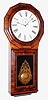 Seth Thomas Clock Co., Plymouth Hollow, Conn., "Regulator No. 1 Extra", 8 day weight driven rosewood veneered wall time piece, c1875