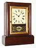 Seth Thomas Clock Co., Thomaston, Conn., "Cottage Extra" rosewood 8 day, time and strike cottage clock, c1870