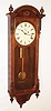 Seth Thomas Clock Co., Thomaston, Conn. "Regulator No. 6" walnut 8 day, time only weight driven wall clock, c1890