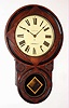 Seth Thomas Clock Co., Thomaston, Conn., "SIGNET V.P." walnut 8 day, time and strike wall clock, c1880