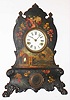 American Clock Co., New York, 30 hour time and strike iron front shelf clock, c1855