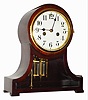 Waterbury Clock Co., Waterbury, Conn., "Fontaine" mahogany 8 day, time and strike mantel clock, c1900
