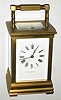Bigelow Kennard and Co., Boston, French brass and glass 8 day repeating carriage clock, c1890