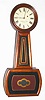 E. Howard and Co., Boston, Mass., "No. 4 Banjo" grained hardwood 8 day weight driven banjo time piece, c1880