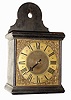 Rob Croom, Wotton, English 30 hour weight driven brass dial wag-on-wall time piece, 19th century