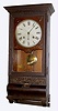 Seth Thomas Clock Co., Thomaston, Conn., 8 day oak hanging punch clock, c1900