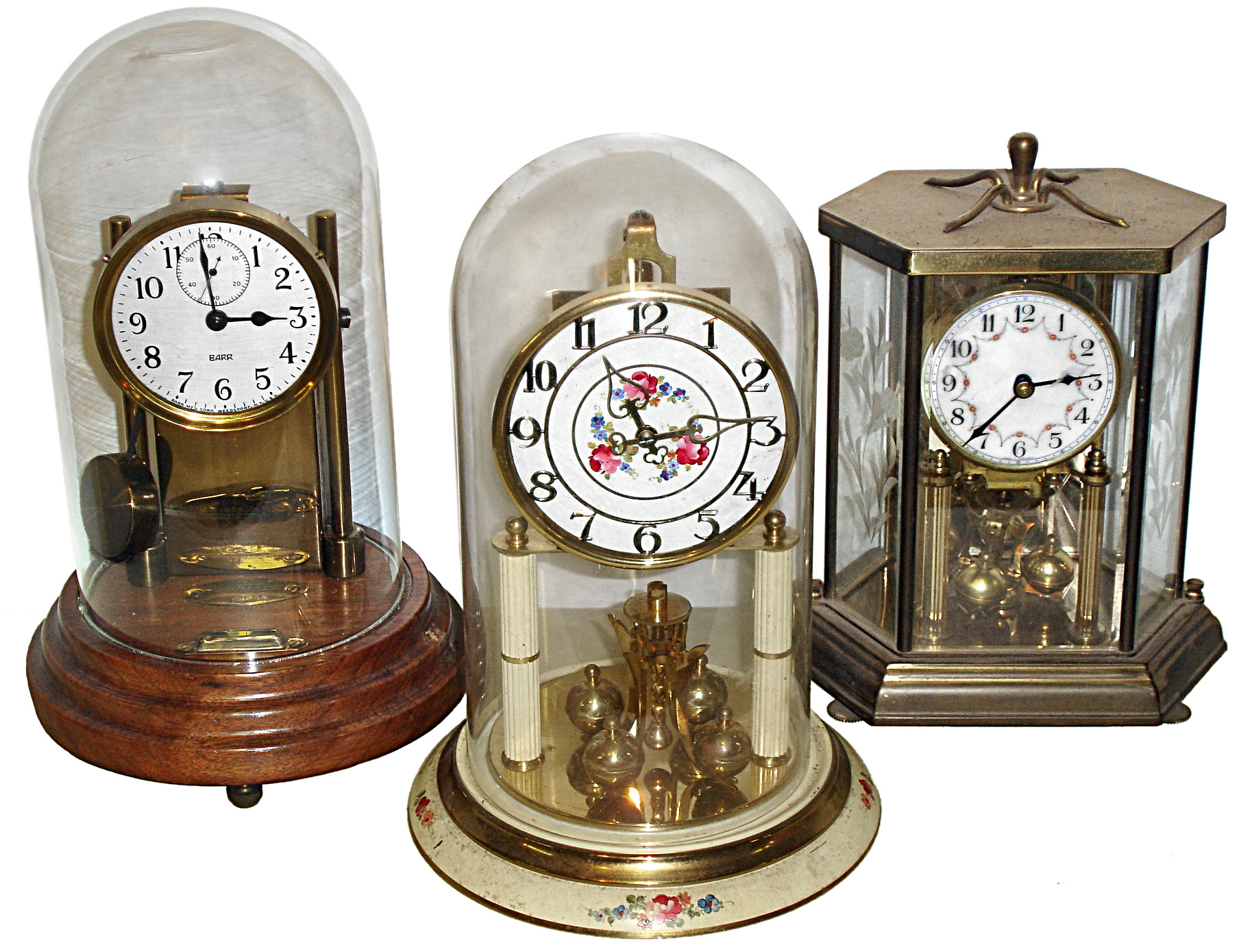 Clocks- 3 (Three): Barr electrical impulse, Weedsport, N.Y.; 2 German 400 day; 20th century — Antique Clocks Price Guide