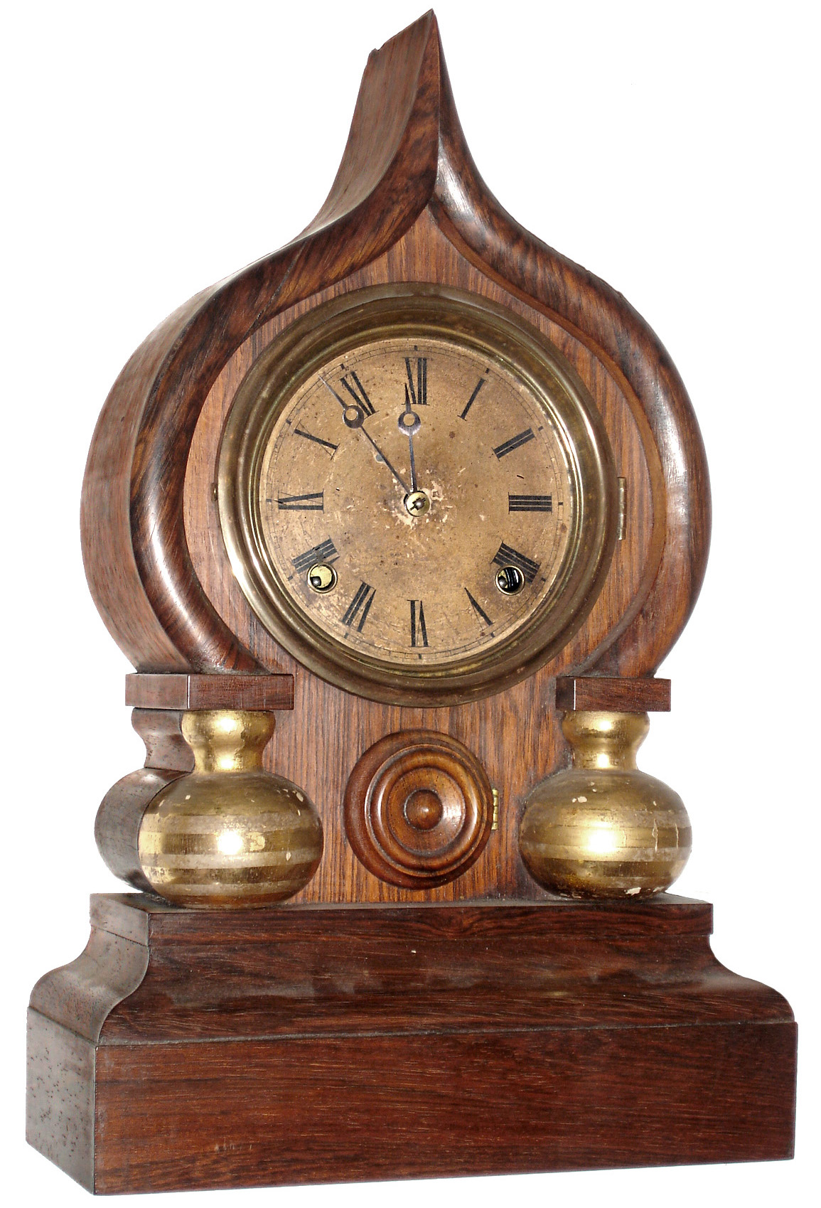 E. Ingraham and Co., Bristol, Conn., "Oriental", 8 day, time and strike mantel clock, c1874. — Antique Clocks Price Guide