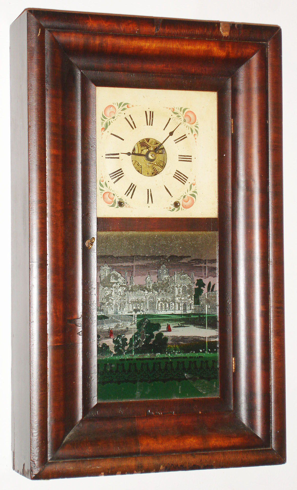 J.J. Beals, Boston, Mass., 8 day, time and strike detached fusee movement OG shelf clock.  Movement was made by Birge and Fuller, c1846. — Antique Clocks Price Guide