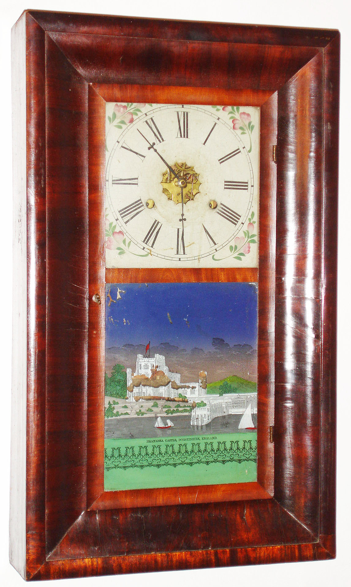 Jerome and Co., New Haven, Conn., 30 hour, time and strike, OG shelf clock, c1870. — Antique Clocks Price Guide