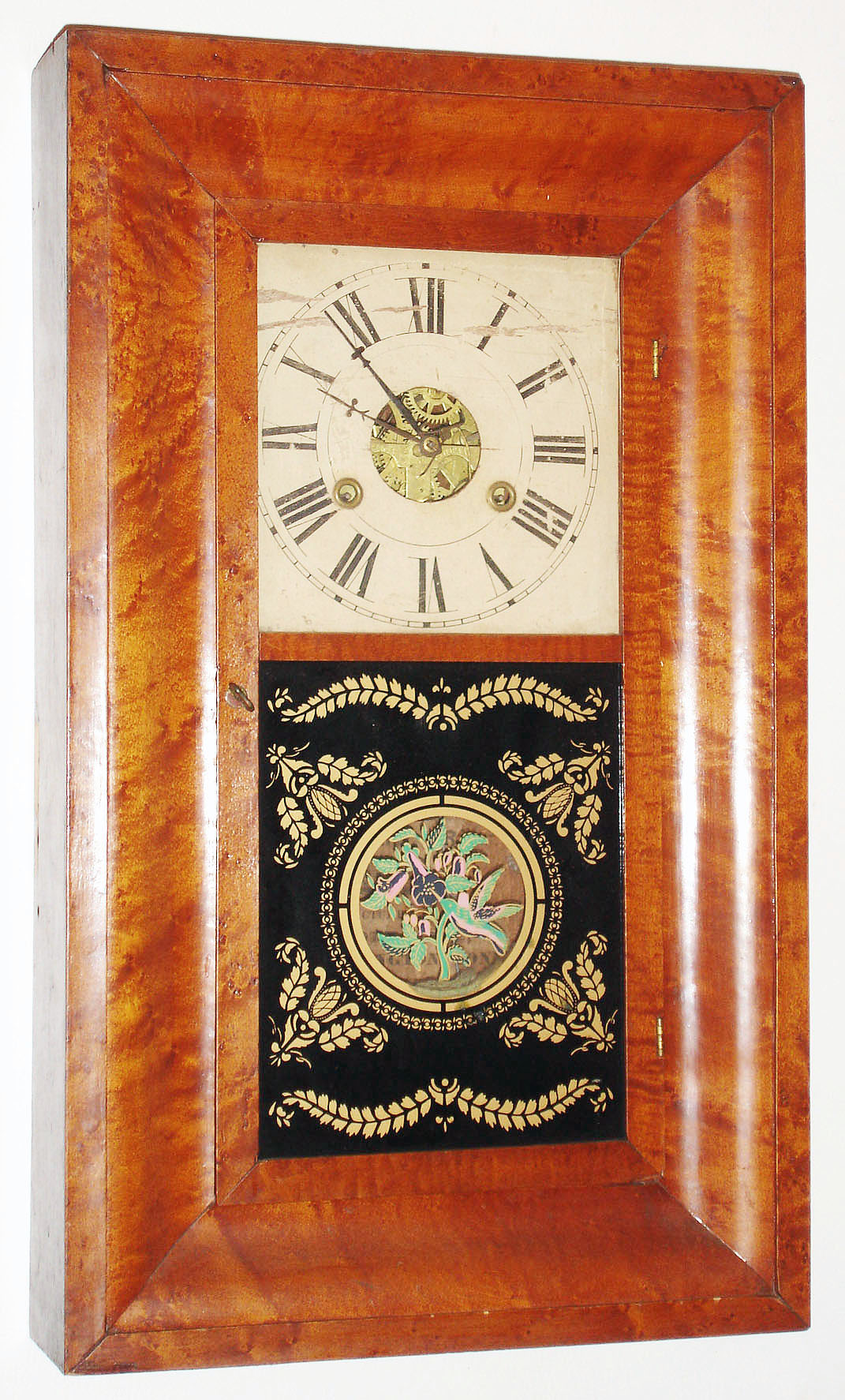 Joel Lane, Southington, Conn., 30 hour, time and strike, OG shelf clock, c1845 — Antique Clocks Price Guide