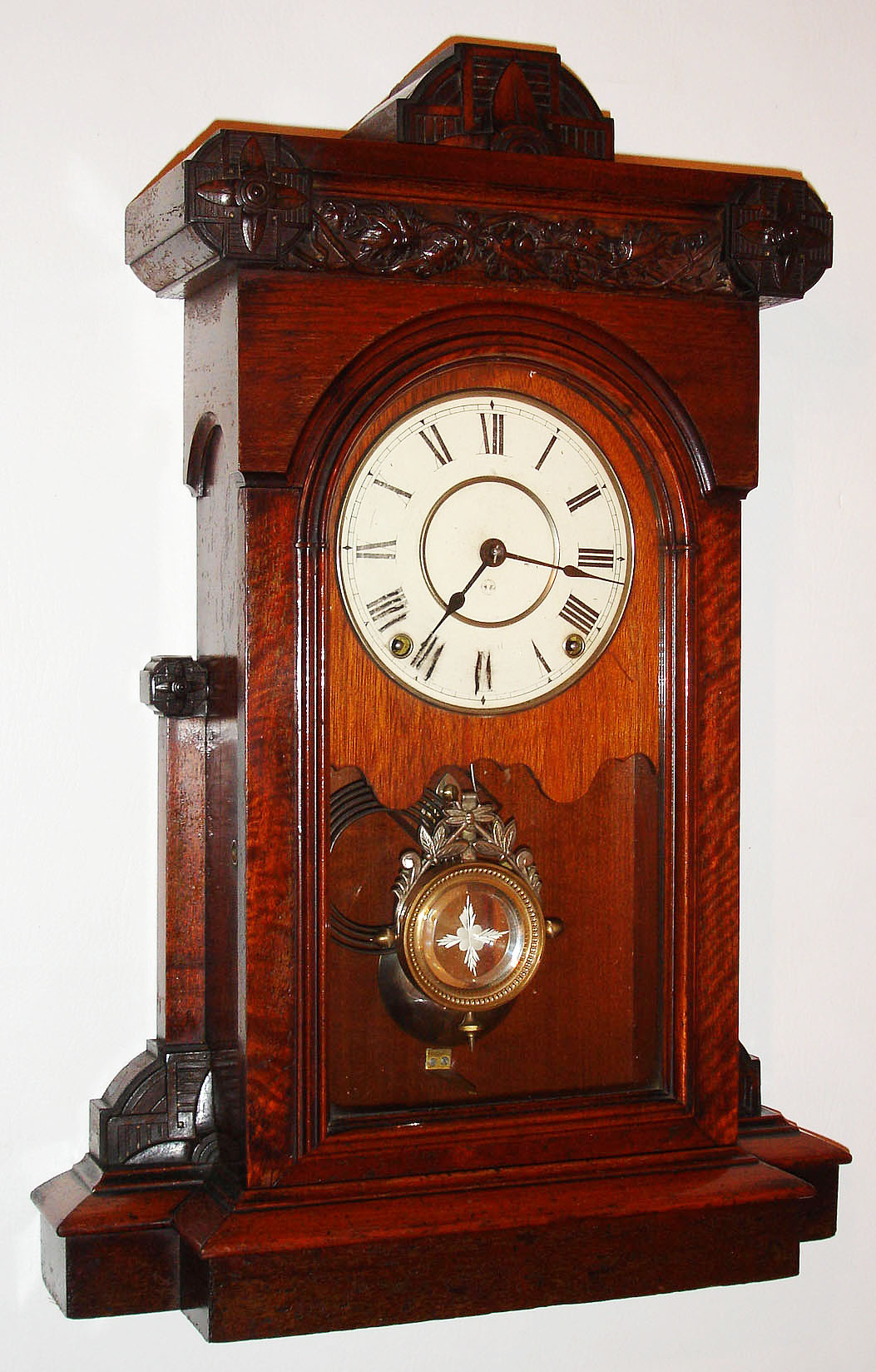 Seth Thomas Clock Co., Thomaston, Conn., "Pittsburgh V.P.", 8 day, time and strike city series mantel clock, dated 1884 — Antique Clocks Price Guide