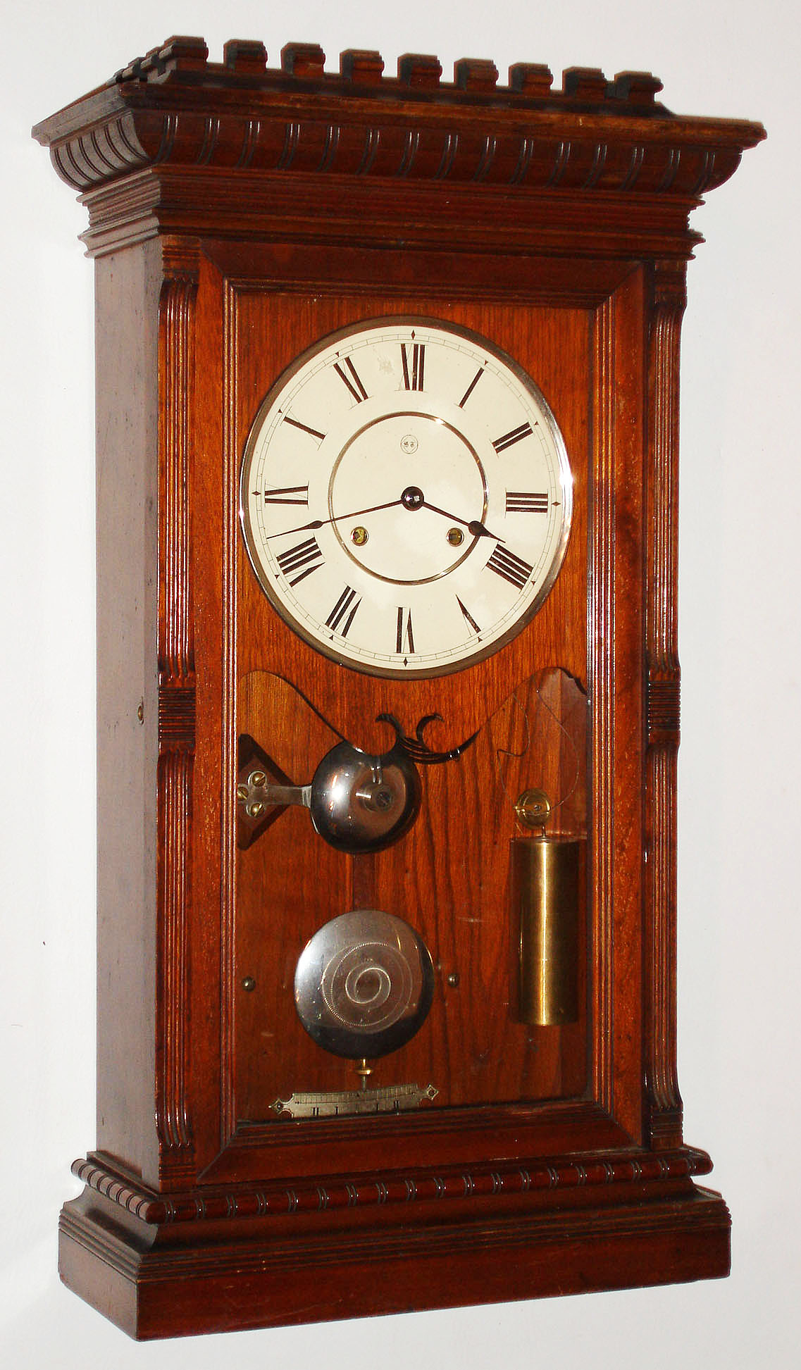 Seth Thomas Clock Co., Thomaston, Conn., "Garfield", 8 day, time and strike weight driven shelf clock, c1883. — Antique Clocks Price Guide