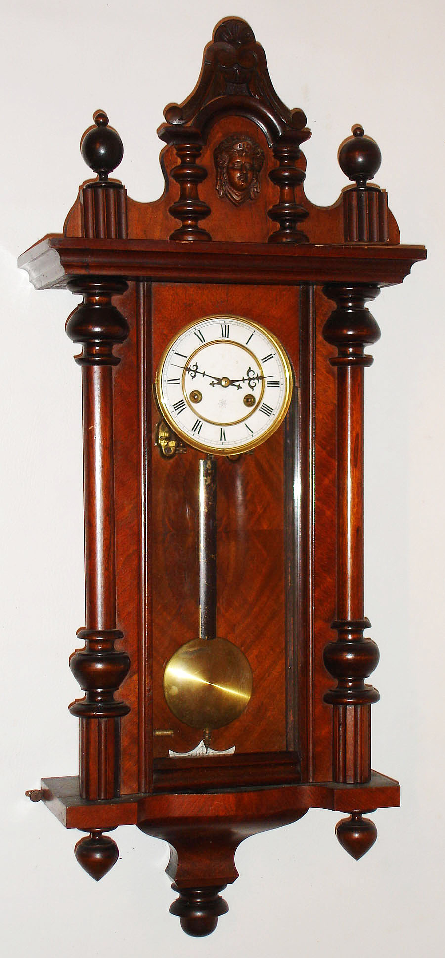 Junghans, Germany, walnut, 8 day, time and strike, spring wound regulator wall clock, c1910 — Antique Clocks Price Guide