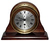 Chelsea Clock Co., Boston, Mass., brass 8 day boat timepiece, 4" dial, 1910