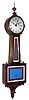Chelsea Clock Co., Boston, Mass., private label for Black, Starr and Frost, New York, 8 day grained wood weight driven  banjo clock, 1903