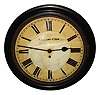 Guillaume and Son English dial ebonized wood 8 day fusee hanging timepiece, c1900