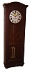 Standard Electric Time Co., Springfield, Mass., "Master Clock", time only, electrically wound spring driven movement with contacts to run slave clocks and unusual pendulum beat sensor / transmitter apparatus in an dark oak case with metal dial, c1930