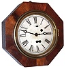 Theodore Terry and Co.,  Ansonia, Conn., 30 hour, S. B. Terry "Torsion Pendulum", Octagon wall timepiece, c1850