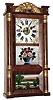 Forestville Manufacturing Co., 30 hour, time and strike, double decker shelf clock with winding holes above three and nine and a movement with an unusual strike mechanism.   c1852.