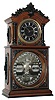 Ithaca Calendar Clock Co., Ithaca, NY, "No. 3 1/2 Parlor", 8 day, time and strike calendar clock, c1881