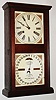 Ithaca Calendar Clock Co., Ithaca, NY, "No. 10 Farmer's", 8 day, double wind calendar shelf timepiece, c1880.