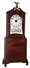 Massachusetts Shelf Clock, 8 day, weight driven, timepiece with alarm, c1815