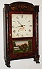 Seth Thomas, 30 hour, time and strike, wood movement half column and splat shelf clock, c1830.