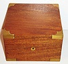 Zenith, Switzerland, marine chronometer, the weighted brass bowl in gimbals with two day, rim winding movement with lever escapement, balance with locking lever, matte silver Arabic numeral dial with up/ down indicator, signed Cronometre Zenith, plaque inside box lid similarly signed, blued steel hands, mahogany box with brass hardware, c1920
