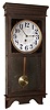 E. Ingraham, Bristol, Conn., "Trenton" mahogany finish time-only 8 day wall clock, c1923.