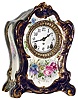 Ansonia Clock Co., New York, NY, "La Jau" Royal Bonn, 8 day, time and strike, porcelain mantel clock, c1900