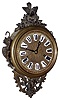 New Haven Clock Co., New Haven, Conn., "Chatelaine" antique brass finish 15 day hanging timepiece, c1889