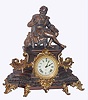 Ansonia Clock Co., New York, NY, "UNDINE" figural clock with "ARION" statue, c1890