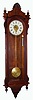 Seth Thomas Clock Co, "REGULATOR No. 16" in a walnut case c1885, with a Seth Thomas movement, later converted to Gerry Gravity Escapement, weight driven, week duration.