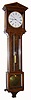 Hungarian, N. Swoboda, Pesth, "LATERNDLUHR", 8 day, time piece with 9 light case, steel pendulum, one piece dial and cast bezel, slide mount, c1820