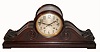 Seth Thomas Clock Co., Thomaston, Conn., "Chime Clock No. 58", 5-bell Sonora chime mantel clock, large tambour case [32.5" wide] with carved sides, and with 8" silvered dial with raised bronze numerals, c1915