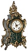 Ansonia Clock Co., New York, NY, "Apollo", 8 day, time and strike, cast metal mantel clock, c1901