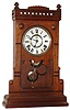 Seth Thomas Clock Co., Thomaston, Conn., "Boston", 8 day, time and strike, walnut city clock, c1879