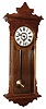 E.N. Welch Mfg. Co., Forestville, Conn., "Sembrich" walnut 8 day spring wound time only wall clock, c1890